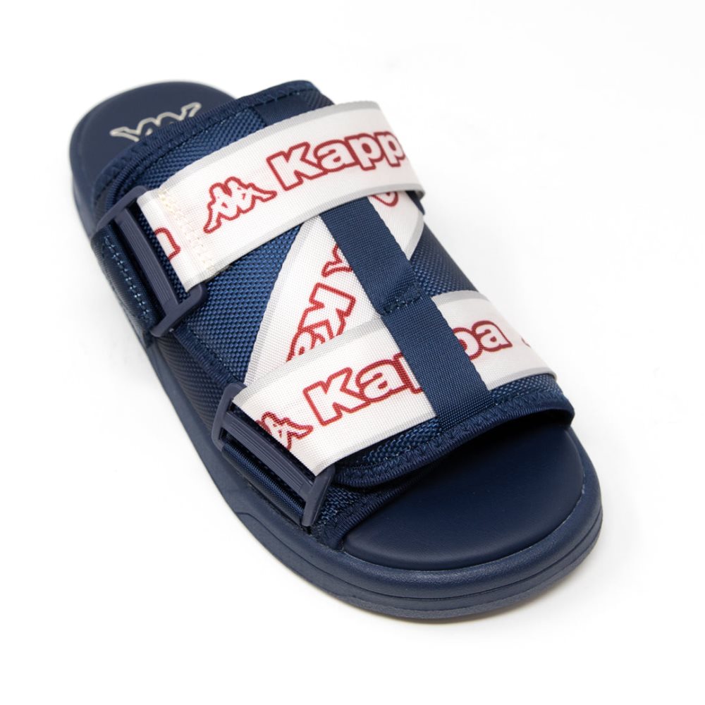 Sandalias de Diapositivas Kappa Logo Tape Kalpi Azules Azul Marino | 39128-WZRF