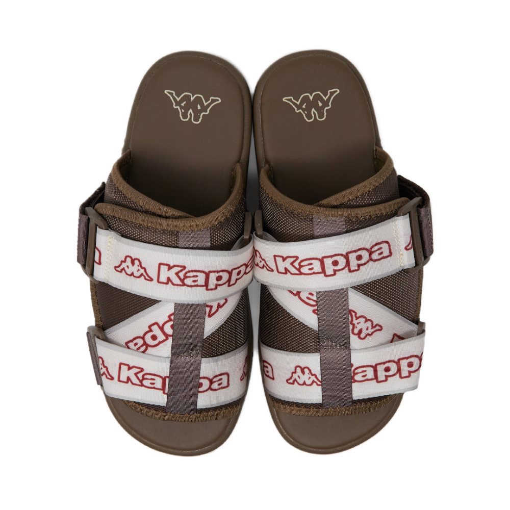 Sandalias de Diapositivas Kappa Logo Tape Kalpi Marrom | 39815-MNKG