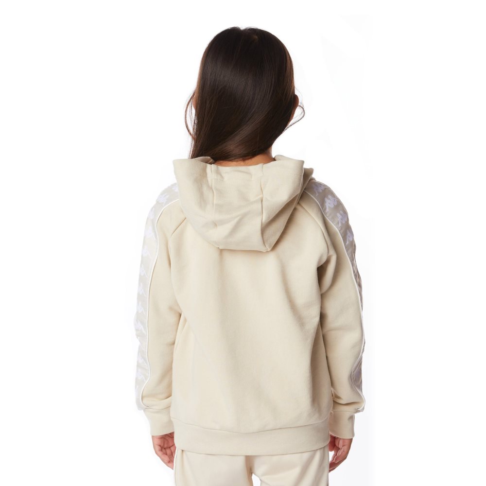 Sudadera Con Capucha Kappa 222 Banda Hurtado 2 Beige | 42057-INYX