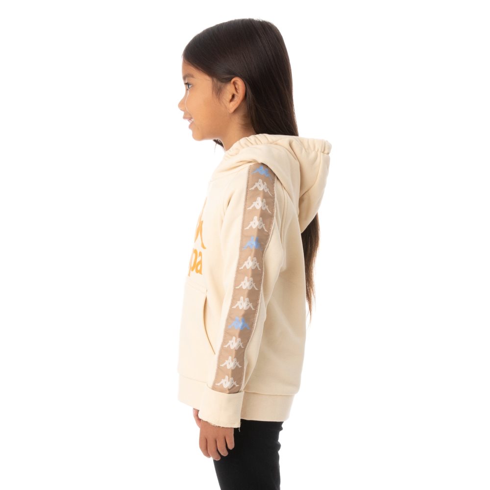 Sudadera Con Capucha Kappa 222 Banda Hurtado 3 Beige | 64057-DYPA