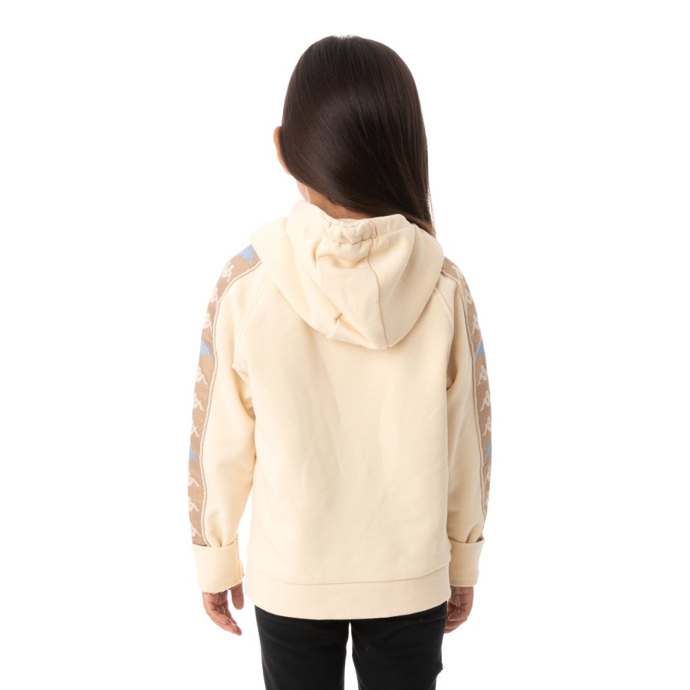 Sudadera Con Capucha Kappa 222 Banda Hurtado 3 Beige | 64057-DYPA