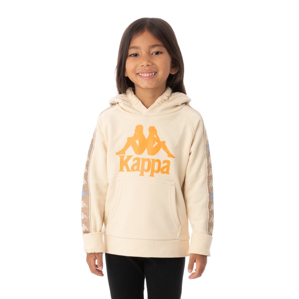 Sudadera Con Capucha Kappa 222 Banda Hurtado 3 Beige | 64057-DYPA