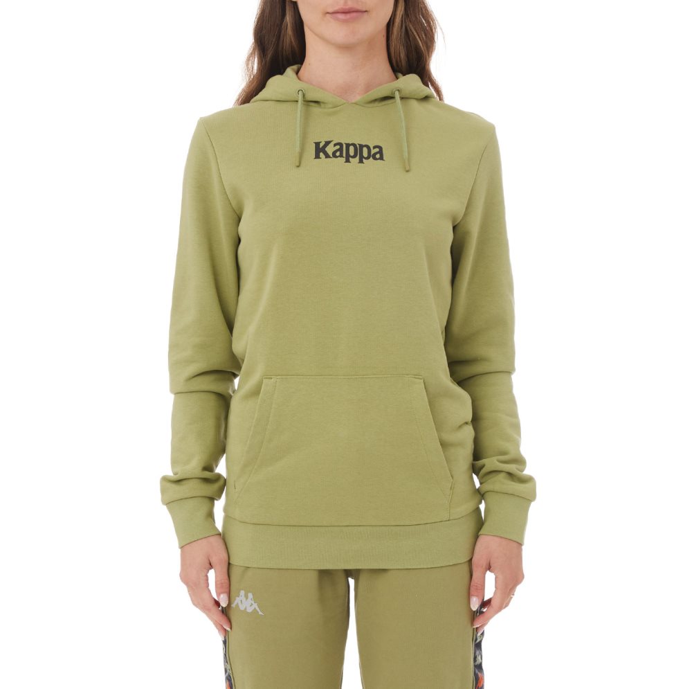 Sudadera Con Capucha Kappa Authentic Ambenja Verdes | 25948-BFOU