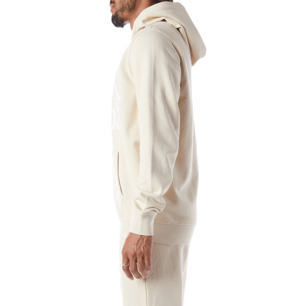 Sudadera Con Capucha Kappa Authentic Awert Beige Blancos | 27510-COXB