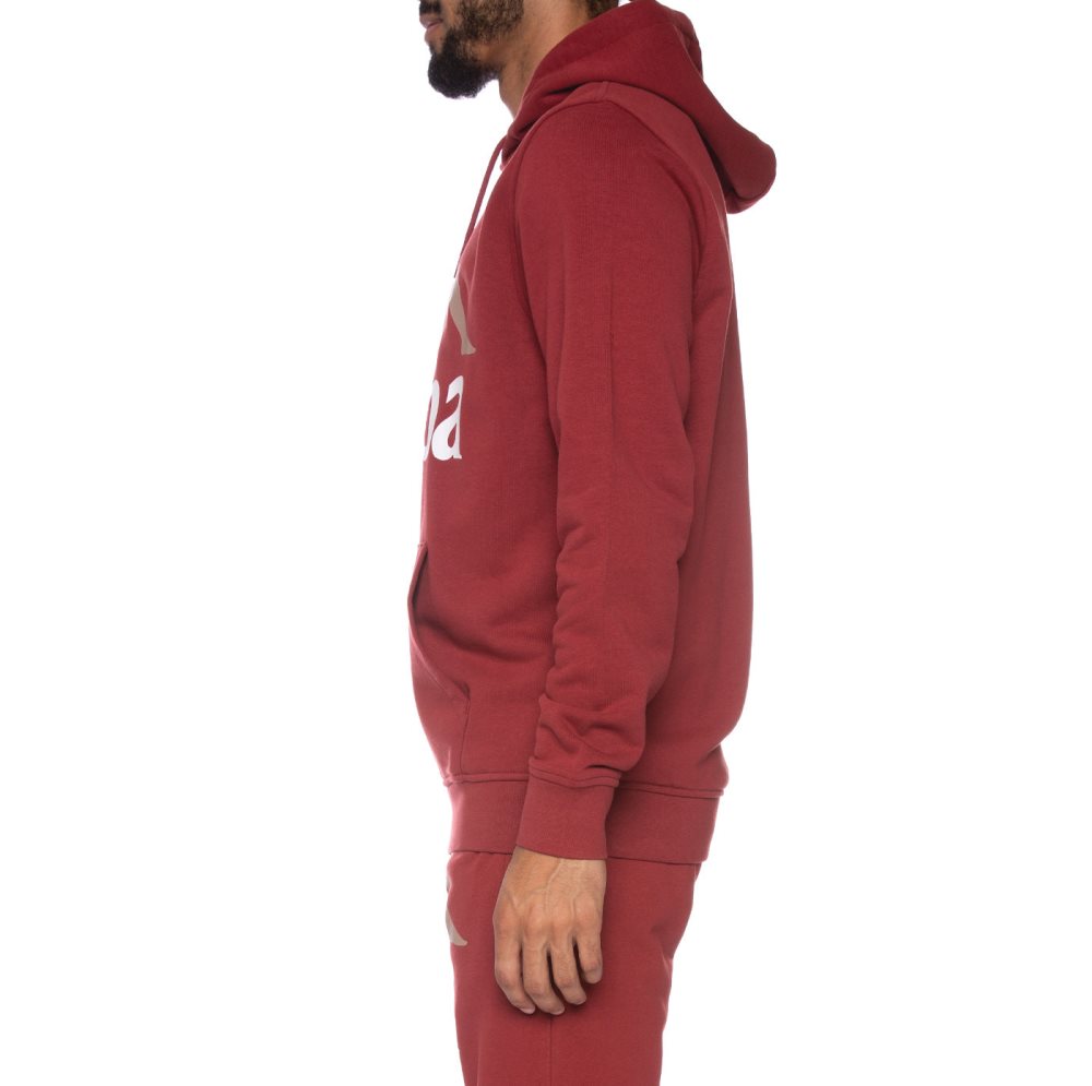 Sudadera Con Capucha Kappa Authentic Awert Vino | 63418-HWUA