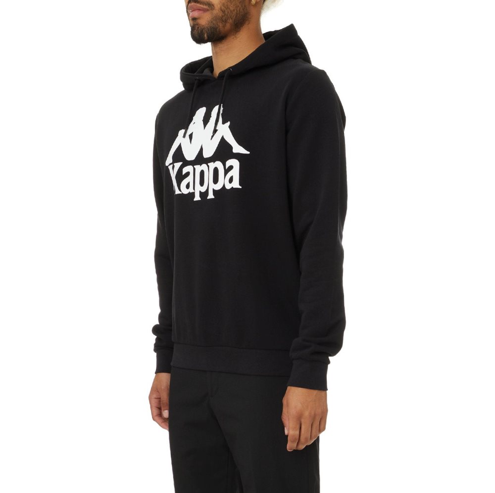 Sudadera Con Capucha Kappa Authentic Esmio 2 Negros | 79682-GRUH