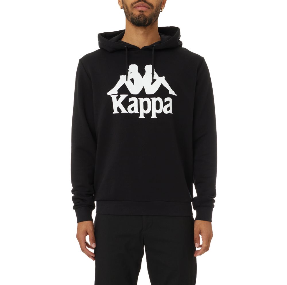 Sudadera Con Capucha Kappa Authentic Esmio 2 Negros | 79682-GRUH