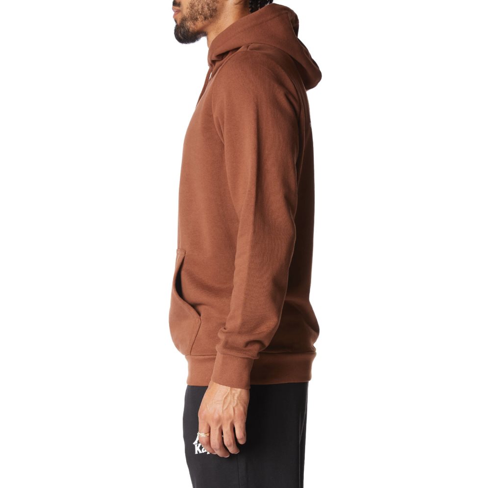 Sudadera Con Capucha Kappa Authentic Haris Marrom | 35890-FJOK