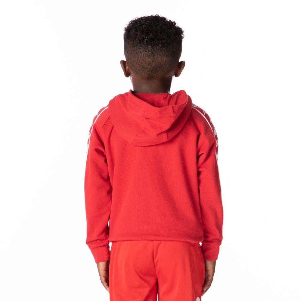 Sudadera Con Capucha Kappa Authentic Haris Rojos | 72483-AGRT