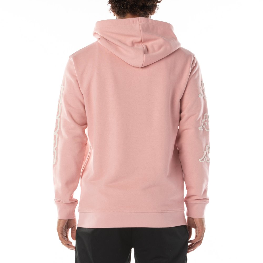 Sudadera Con Capucha Kappa Logo Avo Rosas Claro | 72583-AORW