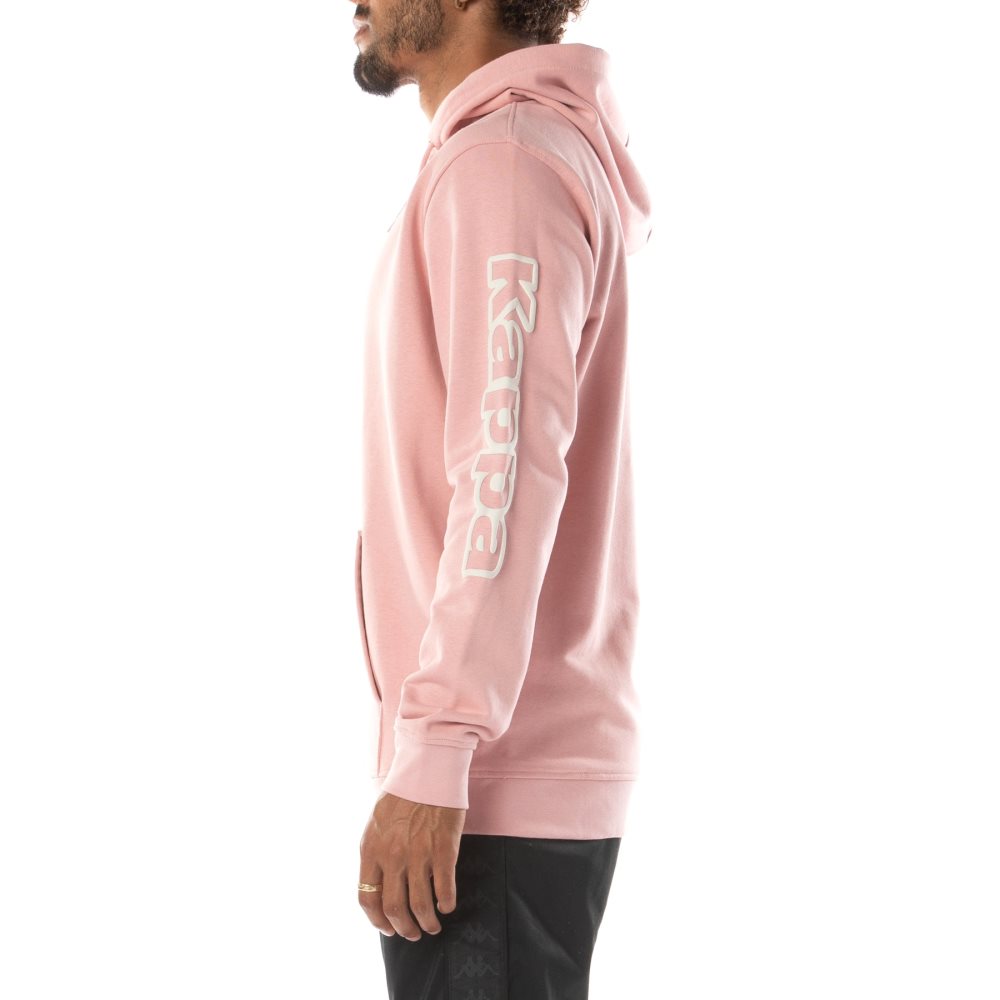 Sudadera Con Capucha Kappa Logo Avo Rosas Claro | 80631-NXIU