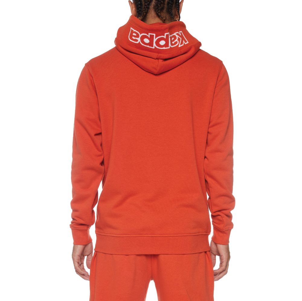 Sudadera Con Capucha Kappa Logo Covington Naranjas | 04625-ZUEJ