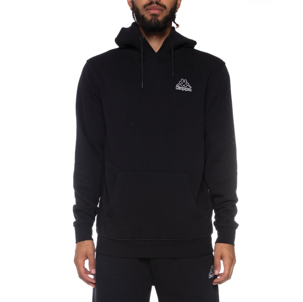 Sudadera Con Capucha Kappa Logo Covington Negros | 21358-NTDX