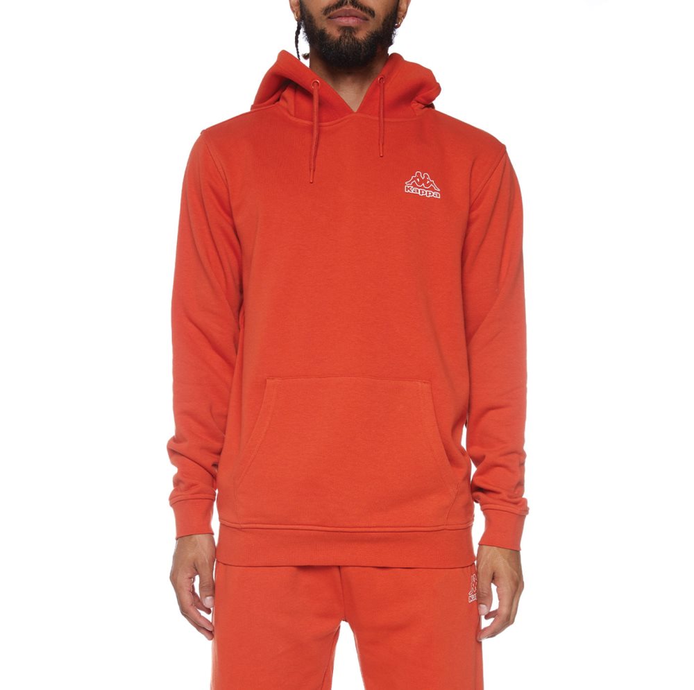 Sudadera Con Capucha Kappa Logo Covington Naranjas | 48073-KWJS