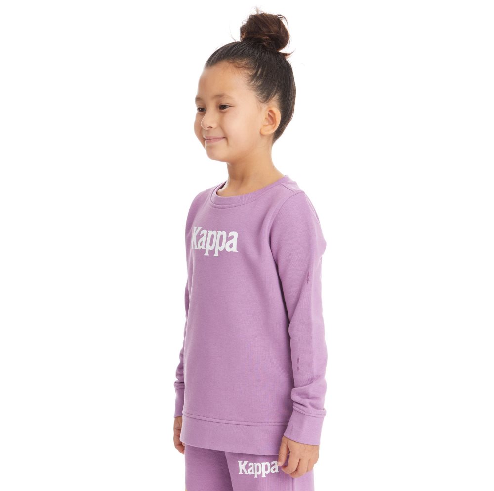 Sudaderas Kappa Authentic Emmen Morados Lavanda | 09362-PGBO