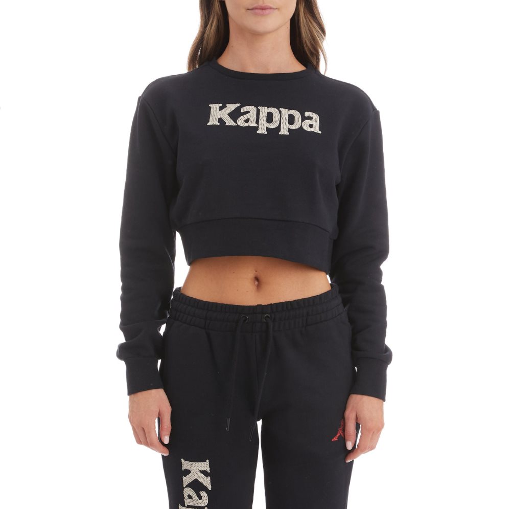 Sudaderas Kappa Authentic Gobret Negros | 68735-DVNA