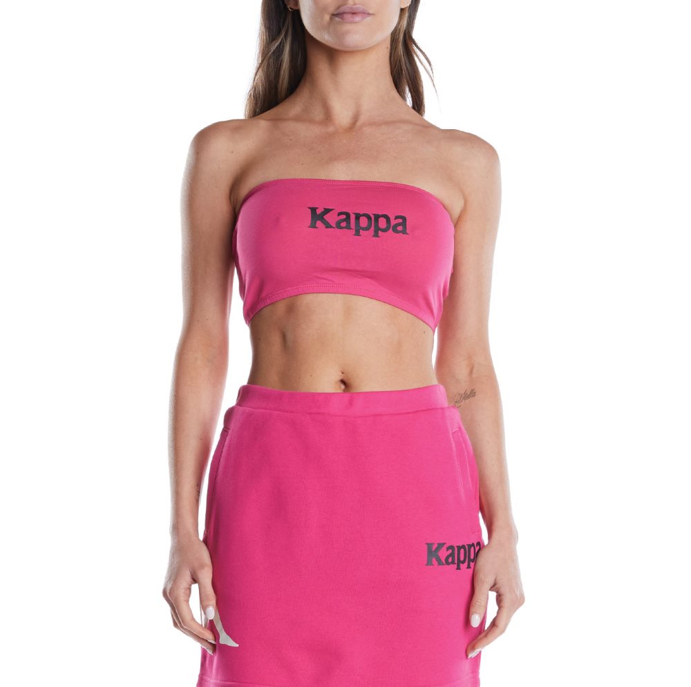 Sujetadores Deportivos Kappa Authentic Ambohidratrimo Tube Top Rosas Negros | 54769-CHQG