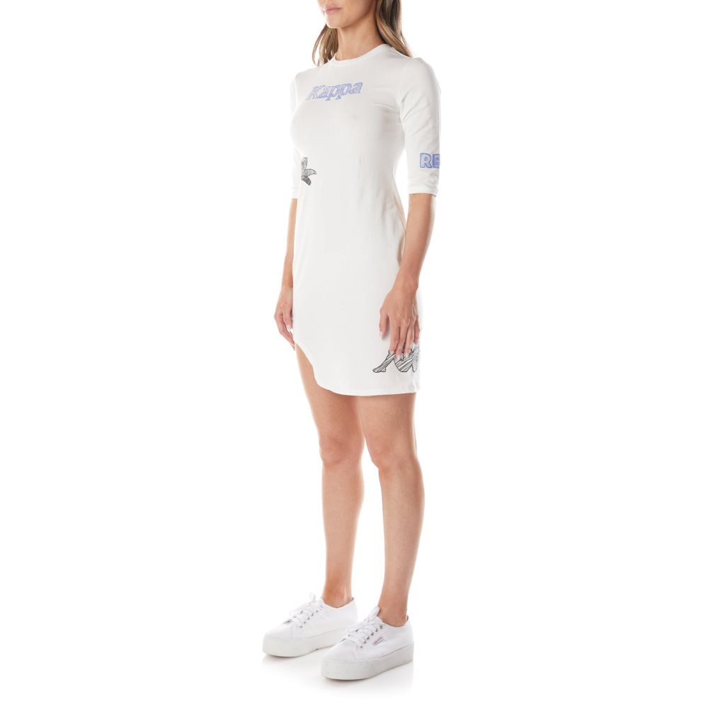 Vestido Kappa Authentic Graphik Tez Blancos | 12086-JILY