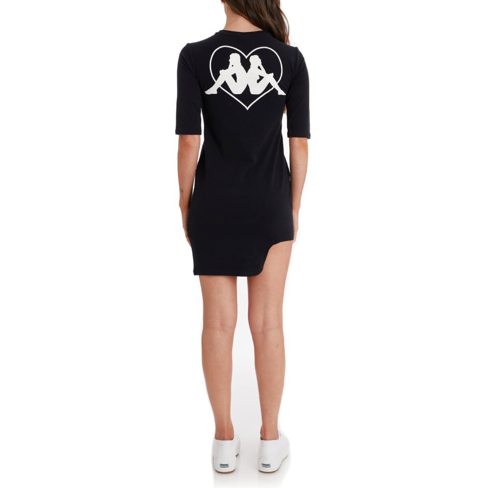 Vestido Kappa Authentic Wloclawek Negros | 83506-NEUI