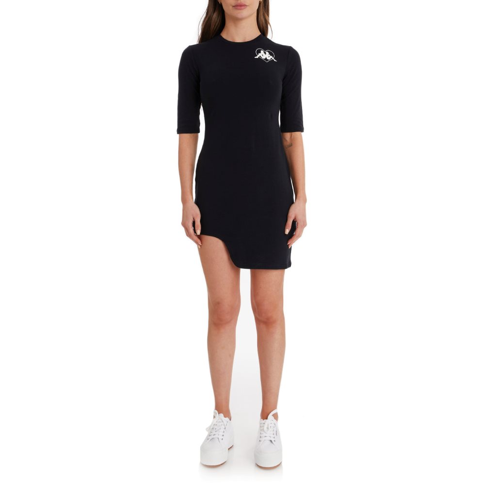 Vestido Kappa Authentic Wloclawek Negros | 83506-NEUI